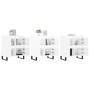 Aparadores 3 uds madera contrachapada blanco brillo de vidaXL, Aparadores - Ref: Foro24-3190207, Precio: 282,46 €, Descuento: %