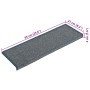Alfombrillas para escaleras 30 unidades 65x21x4 cm Gris claro y azul Borde rectangular en Hogar | Comprar online en Foru.es