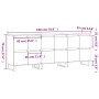 Aparadores 3 uds madera contrachapada blanco brillo de vidaXL, Aparadores - Ref: Foro24-3190207, Precio: 282,46 €, Descuento: %