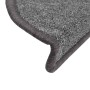 Alfombrillas para escaleras 20 unidades 56x17x3 cm Gris oscuro Semicircular en Hogar | Comprar online en Foru.es