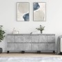 Aparadores 3 uds madera contrachapada gris hormigón de vidaXL, Aparadores - Ref: Foro24-3190209, Precio: 235,49 €, Descuento: %