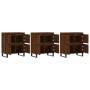 Aparadores 3 uds madera contrachapada marrón roble de vidaXL, Aparadores - Ref: Foro24-3190212, Precio: 264,08 €, Descuento: %