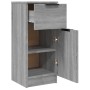 Aparador de madera contrachapada gris Sonoma 30x30x70 cm de vidaXL, Aparadores - Ref: Foro24-817002, Precio: 53,53 €, Descuen...