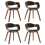 Esszimmerstühle 4 Stück aus gebogenem Holz und Kunstleder von vidaXL, Essstühle - Ref: Foro24-3054812, Preis: 580,24 €, Rabat...