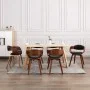 Esszimmerstühle 6 Einheiten aus gebogenem Holz und Kunstleder von vidaXL, Essstühle - Ref: Foro24-3054813, Preis: 873,63 €, R...