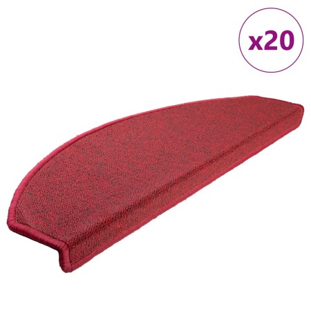 Felpudos para escaleras 20 unidades 65x24x4 cm Rojos Semicirculares Grandes en Hogar | Comprar online en Foru.es