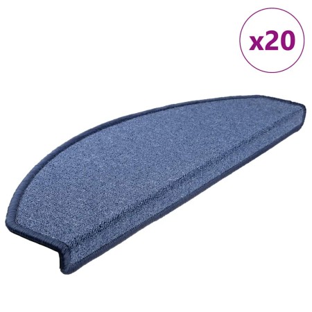 Alfombrillas para escaleras 20 unidades 65x24x4 cm Azul Semicircular Grande en Hogar | Comprar online en Foru.es
