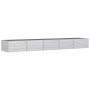 Arriate de acero galvanizado plateado 400x80x45 cm de vidaXL, Maceteros y jardineras - Ref: Foro24-316899, Precio: 83,85 €, D...