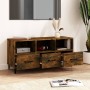 Mueble para TV madera contrachapada roble ahumado 102x35x50 cm de vidaXL, Muebles TV - Ref: Foro24-817498, Precio: 85,90 €, D...