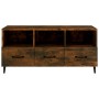 Mueble para TV madera contrachapada roble ahumado 102x35x50 cm de vidaXL, Muebles TV - Ref: Foro24-817498, Precio: 85,90 €, D...
