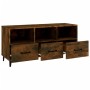 Mueble para TV madera contrachapada roble ahumado 102x35x50 cm de vidaXL, Muebles TV - Ref: Foro24-817498, Precio: 85,90 €, D...