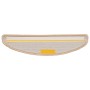 Alfombrillas para escaleras 30 unidades 56x17x3 cm Crema Semicircular en Hogar | Comprar online en Foru.es