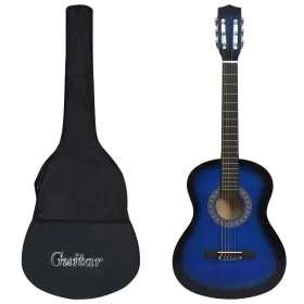Guitarra clásica para principiantes con funda azul 3/4 36" de vidaXL, Guitarras - Ref: Foro24-3055888, Precio: 68,96 €, Descu...