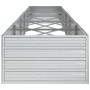 Arriate de acero galvanizado plateado 400x80x45 cm de vidaXL, Maceteros y jardineras - Ref: Foro24-316899, Precio: 83,85 €, D...