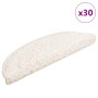 Alfombrillas para escaleras 30 unidades 56x17x3 cm Blanco Semicircular en Hogar | Comprar online en Foru.es