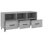 Mueble de TV madera contrachapada gris Sonoma 102x35x50 cm de vidaXL, Muebles TV - Ref: Foro24-817499, Precio: 89,73 €, Descu...