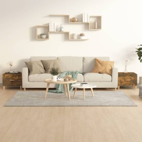 Mesa de centro 2 uds madera ingeniería roble ahumado 50x50x40cm de vidaXL, Mesas de centro - Ref: Foro24-817532, Precio: 60,4...