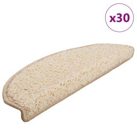 Alfombrillas para escaleras 30 unidades 65x21x4 cm Crema Semicircular Grande en Hogar | Comprar online en Foru.es