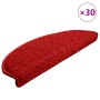 Felpudos para escaleras (30 unidades, 65 x 21 x 4 cm), color rojo, semicirculares, grandes en Hogar | Comprar online en Foru.es