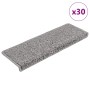 Alfombrillas para escaleras 30 unidades 65x21x4 cm Gris Borde Rectangular en Hogar | Comprar online en Foru.es