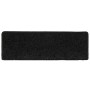 Alfombrillas para escaleras 30 unidades 65x21x4 cm Negro Borde Rectangular en Hogar | Comprar online en Foru.es