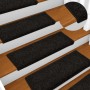 Alfombrillas para escaleras 30 unidades 65x21x4 cm Negro Borde Rectangular en Hogar | Comprar online en Foru.es