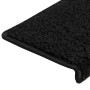 Alfombrillas para escaleras 30 unidades 65x21x4 cm Negro Borde Rectangular en Hogar | Comprar online en Foru.es