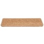 Alfombrillas para escaleras 30 unidades 65x21x4 cm Beige Borde Rectangular en Hogar | Comprar online en Foru.es