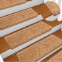 Alfombrillas para escaleras 30 unidades 65x21x4 cm Beige Borde Rectangular en Hogar | Comprar online en Foru.es