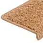 Alfombrillas para escaleras 30 unidades 65x21x4 cm Beige Borde Rectangular en Hogar | Comprar online en Foru.es