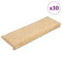 Alfombrillas para escaleras 30 unidades 65x21x4 cm color crema borde rectangular en Hogar | Comprar online en Foru.es
