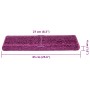 Alfombrillas para escaleras 30 unidades 65x21x4 cm violeta borde rectangular en Hogar | Comprar online en Foru.es