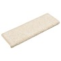 Alfombrillas para escaleras 30 unidades 65x21x4 cm Blanco Borde Rectangular en Hogar | Comprar online en Foru.es