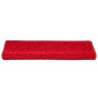 Alfombrillas para escaleras 30 unidades 65x21x4 cm Borde rectangular rojo en Hogar | Comprar online en Foru.es