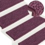 Felpudos para escaleras (30 unidades, 65 x 21 x 4 cm, color morado oscuro, borde rectangular) en Hogar | Comprar online en Foru.