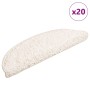 Alfombrillas para escaleras 20 unidades 56x17x3 cm Blanco Semicircular en Hogar | Comprar online en Foru.es
