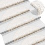 Alfombrillas para escaleras 20 unidades 56x17x3 cm Blanco Semicircular en Hogar | Comprar online en Foru.es