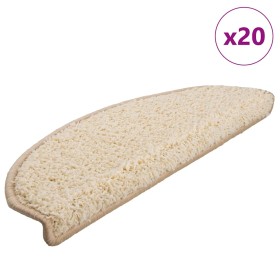 Alfombrillas para escaleras 20 unidades 65x21x4 cm Crema Semicircular Grande en Hogar | Comprar online en Foru.es