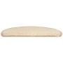 Alfombrillas para escaleras 20 unidades 65x21x4 cm Crema Semicircular Grande en Hogar | Comprar online en Foru.es