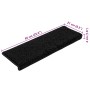 Alfombrillas para escaleras 20 unidades 65x21x4 cm Borde rectangular negro en Hogar | Comprar online en Foru.es