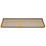 Alfombrillas para escaleras 20 unidades 65x21x4 cm Marrón Borde Rectangular en Hogar | Comprar online en Foru.es