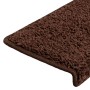 Alfombrillas para escaleras 20 unidades 65x21x4 cm Marrón Borde Rectangular en Hogar | Comprar online en Foru.es