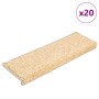Alfombrillas para escaleras 20 unidades 65x21x4 cm color crema borde rectangular en Hogar | Comprar online en Foru.es