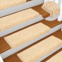 Alfombrillas para escaleras 20 unidades 65x21x4 cm color crema borde rectangular en Hogar | Comprar online en Foru.es