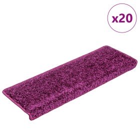 Alfombrillas para escaleras 20 unidades 65x21x4 cm violeta borde rectangular en Hogar | Comprar online en Foru.es