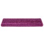 Alfombrillas para escaleras 20 unidades 65x21x4 cm violeta borde rectangular en Hogar | Comprar online en Foru.es