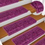 Alfombrillas para escaleras 20 unidades 65x21x4 cm violeta borde rectangular en Hogar | Comprar online en Foru.es