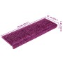 Alfombrillas para escaleras 20 unidades 65x21x4 cm violeta borde rectangular en Hogar | Comprar online en Foru.es