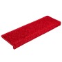 Alfombrillas para escaleras 20 unidades 65x21x4 cm Borde rectangular rojo en Hogar | Comprar online en Foru.es