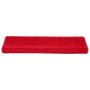 Alfombrillas para escaleras 20 unidades 65x21x4 cm Borde rectangular rojo en Hogar | Comprar online en Foru.es